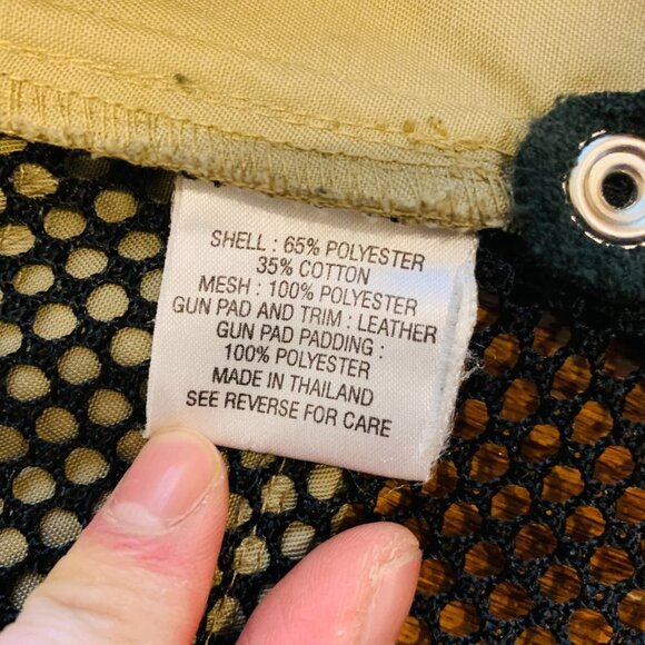 Vintage Bob Allen Canvas Shooting Hunting Fishing Vest Adult Medium - Picture 7 of 16